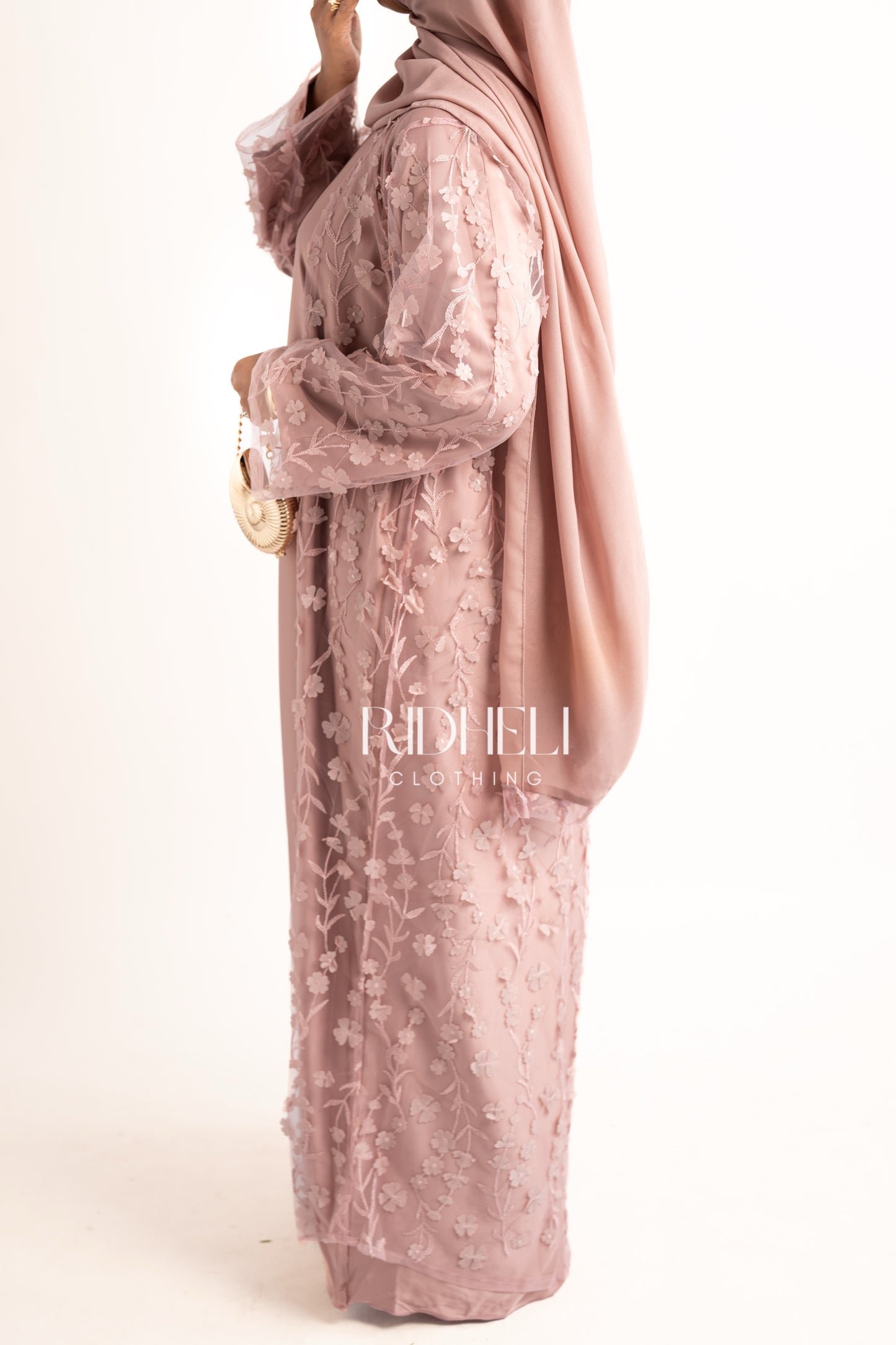 PINK BLOSSOM CARDIGAN ABAYA