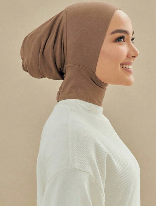Elastic Hijab Cap with Neck Protection