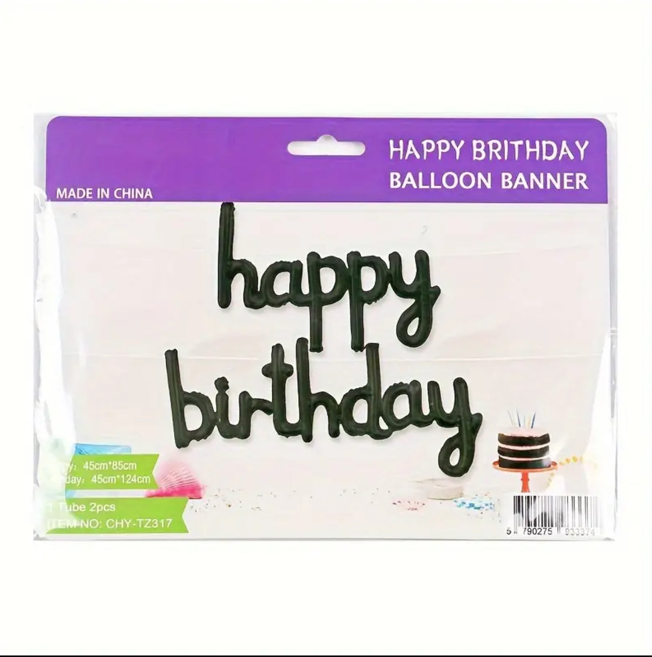 Happy Birthday Aluminum Foil Banner
