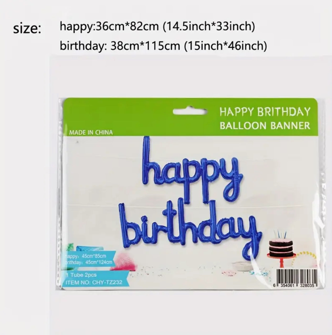 Happy Birthday Aluminum Foil Banner