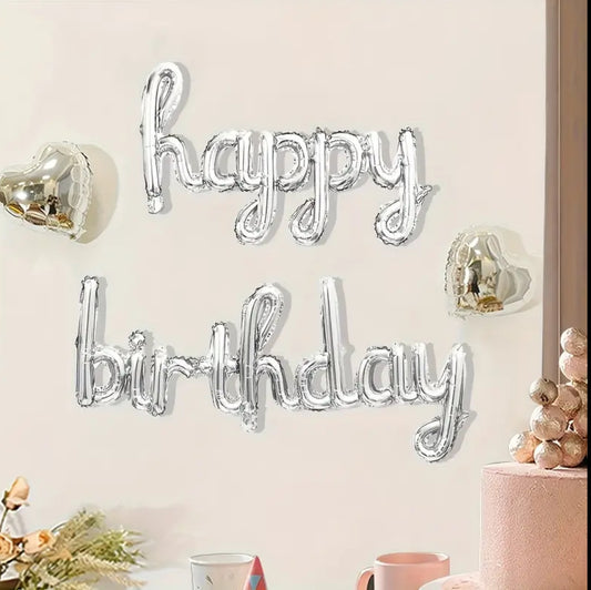 Happy Birthday Aluminum Foil Banner