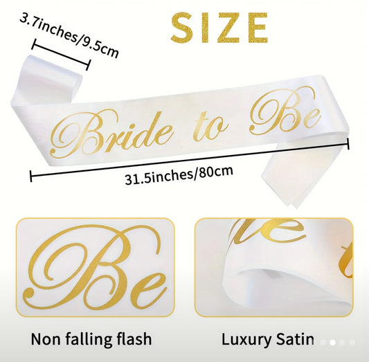 Bride to Be" Sash