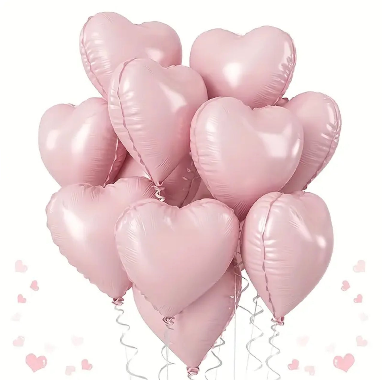 Pink Heart Aluminum Foil Balloon