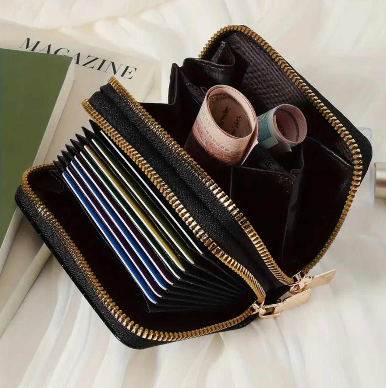 FAUX LEATHER WALLET
