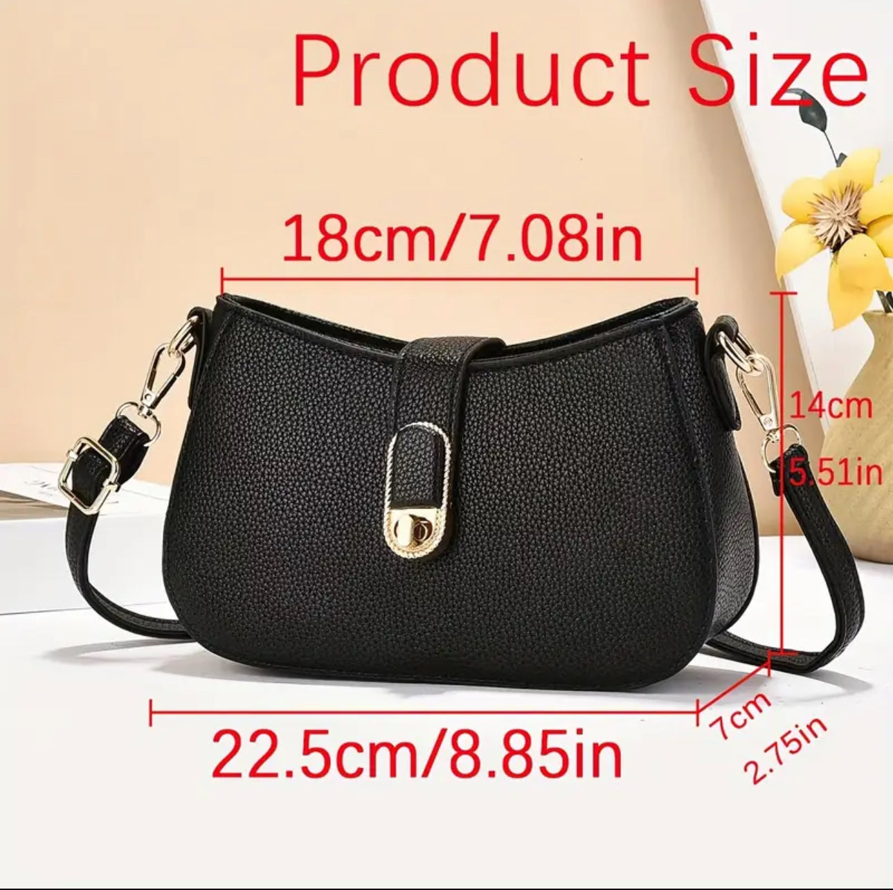 Fashionable Bag with Adjustable Straps