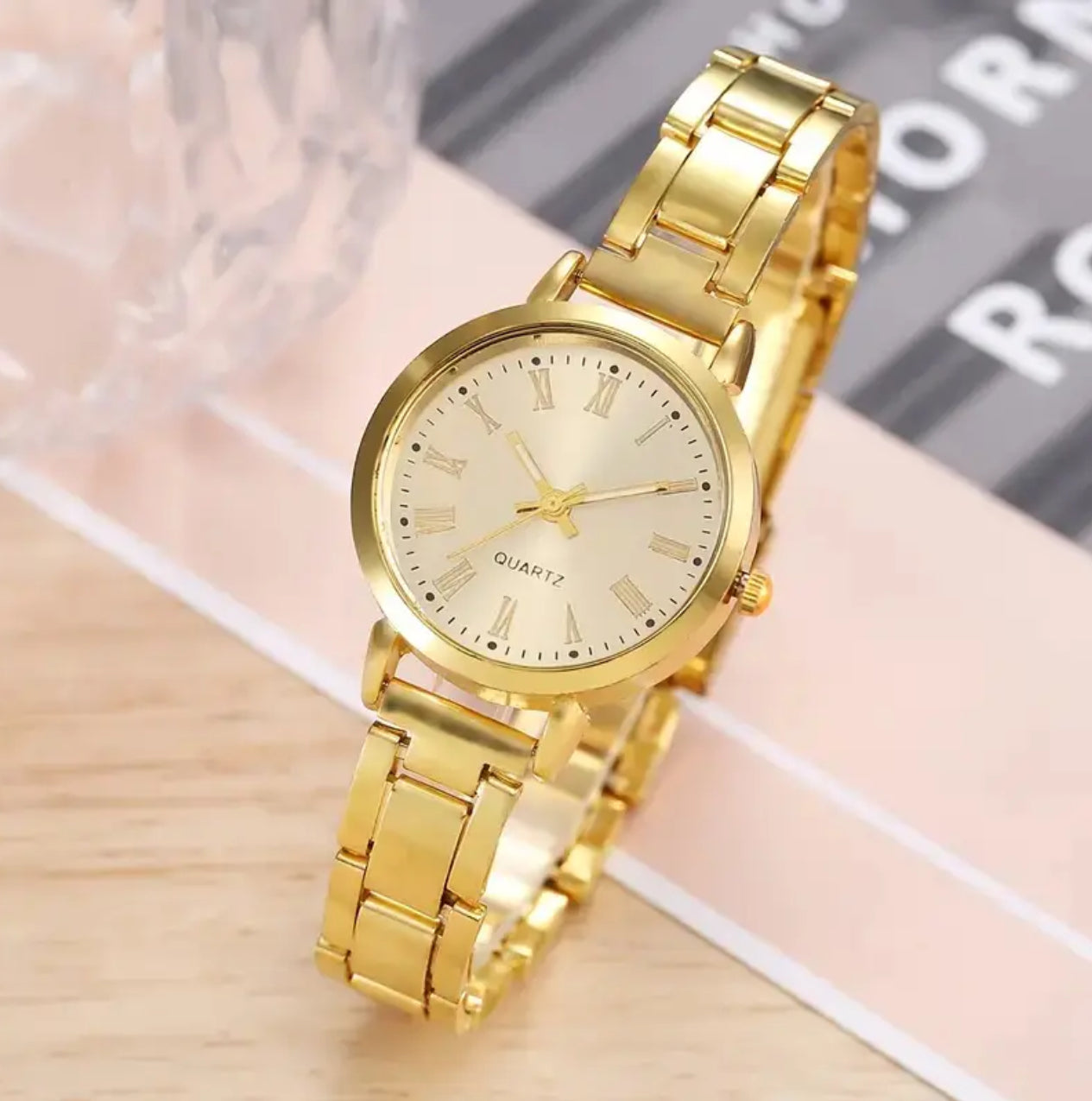 Vintage Golden-Tone Quartz Watch