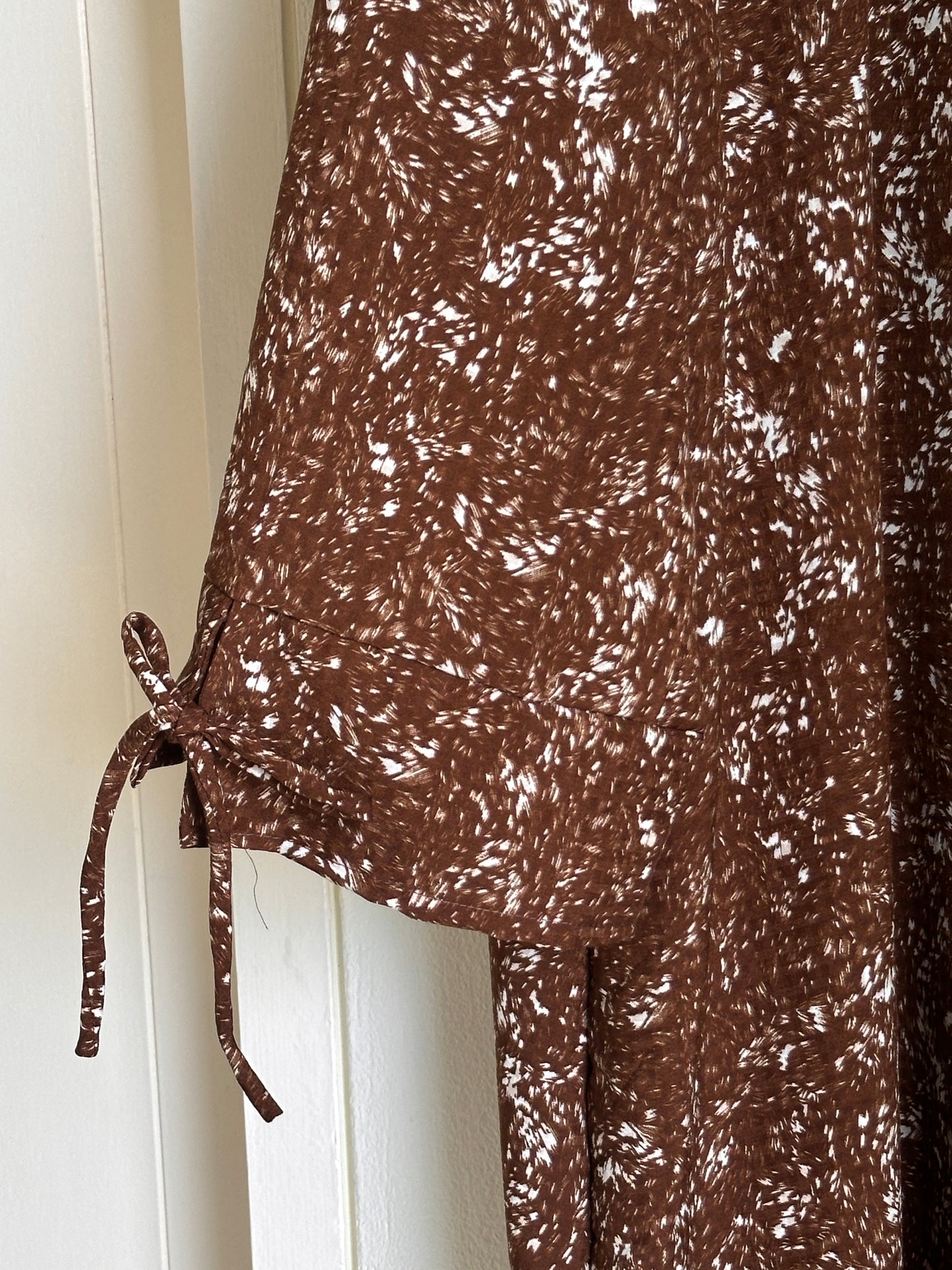 Brown Fur Design Abaya
