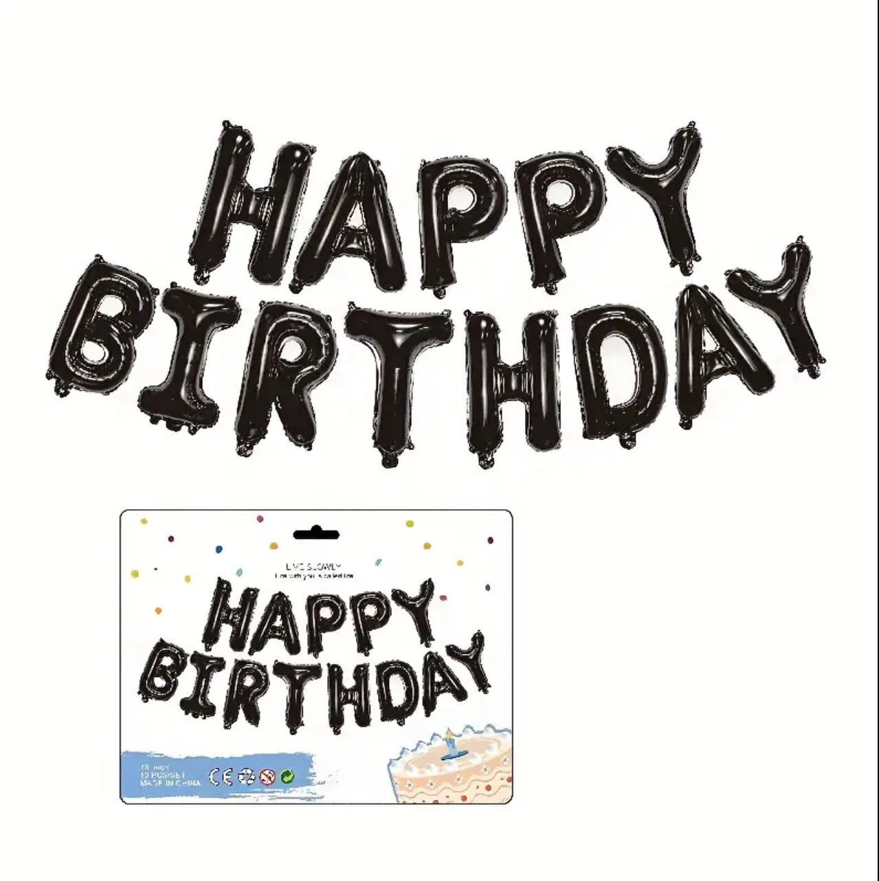 Happy Birthday Aluminum Foil Banner