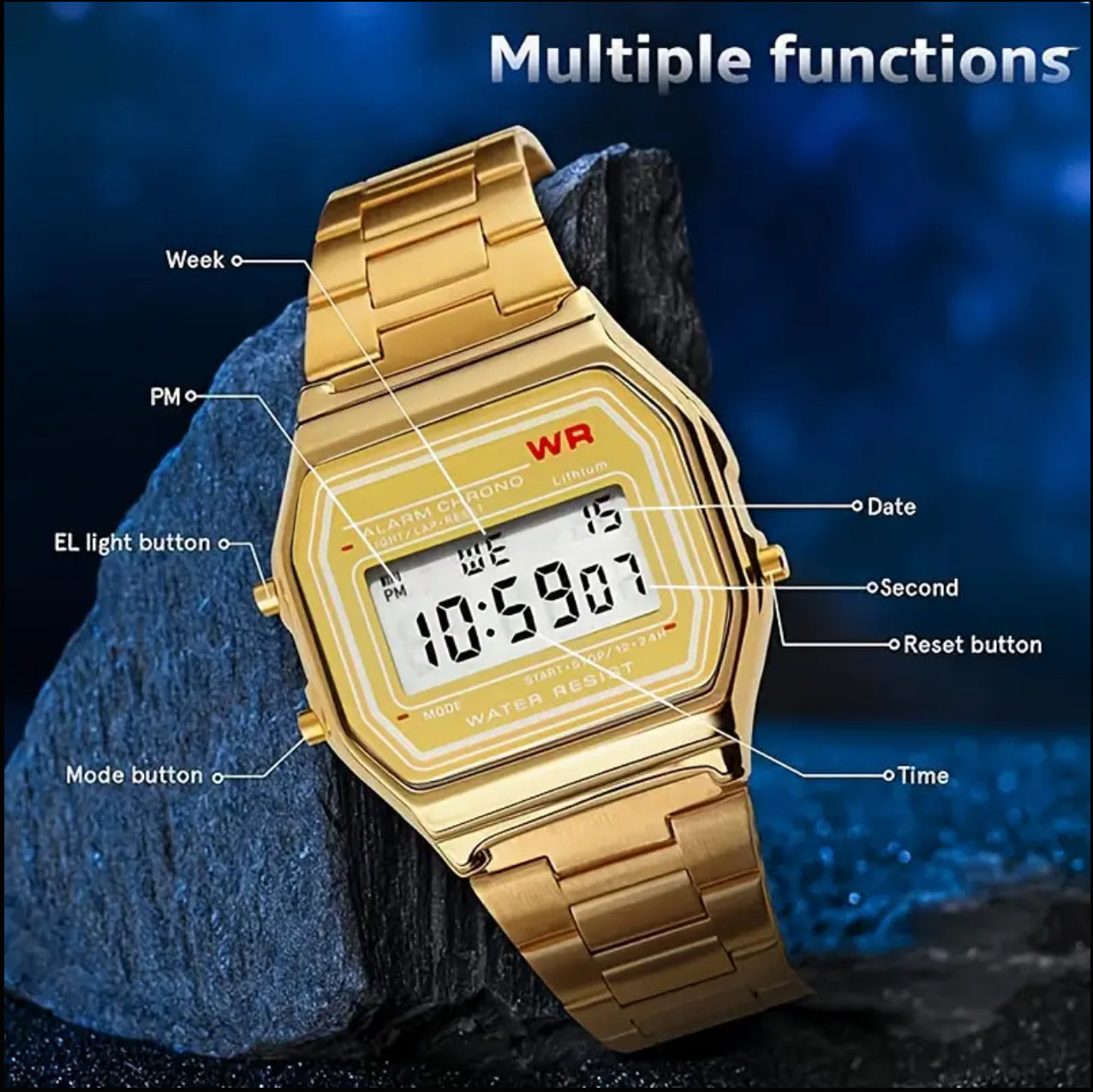 Vintage LED Digital Watch