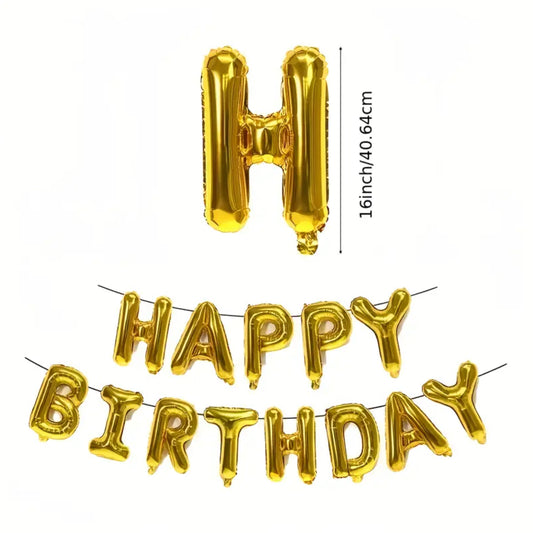 Happy Birthday Aluminum Foil Banner