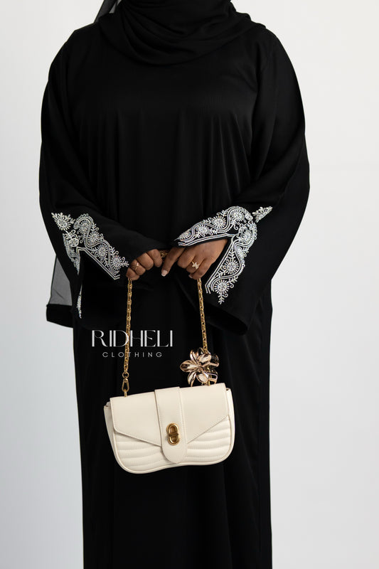NAIM BLACK EMBROIDERY ABAYA