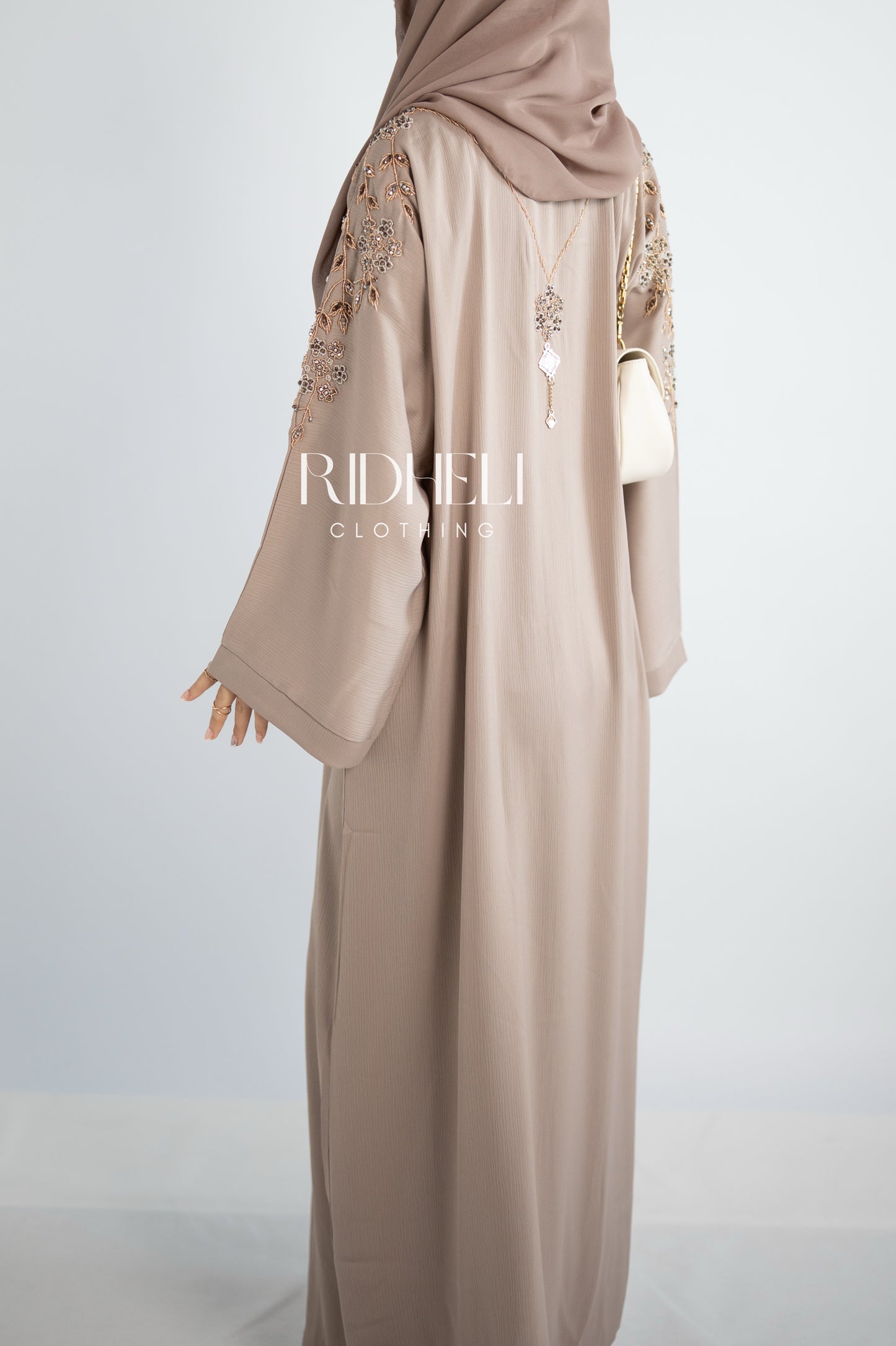 ARMA CREAM BEADED ABAYA