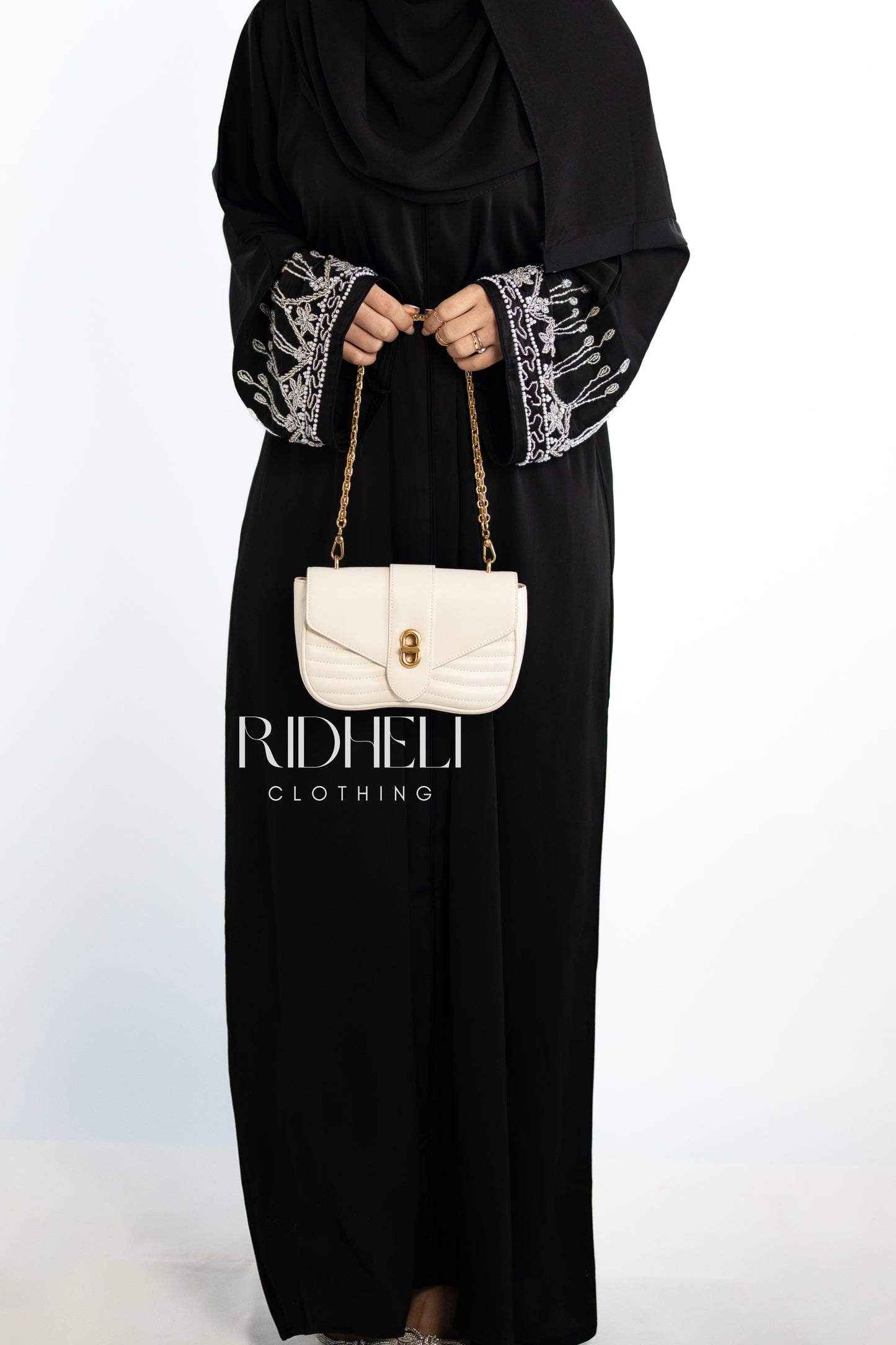 BATUL BLACK BEADED ABAYA