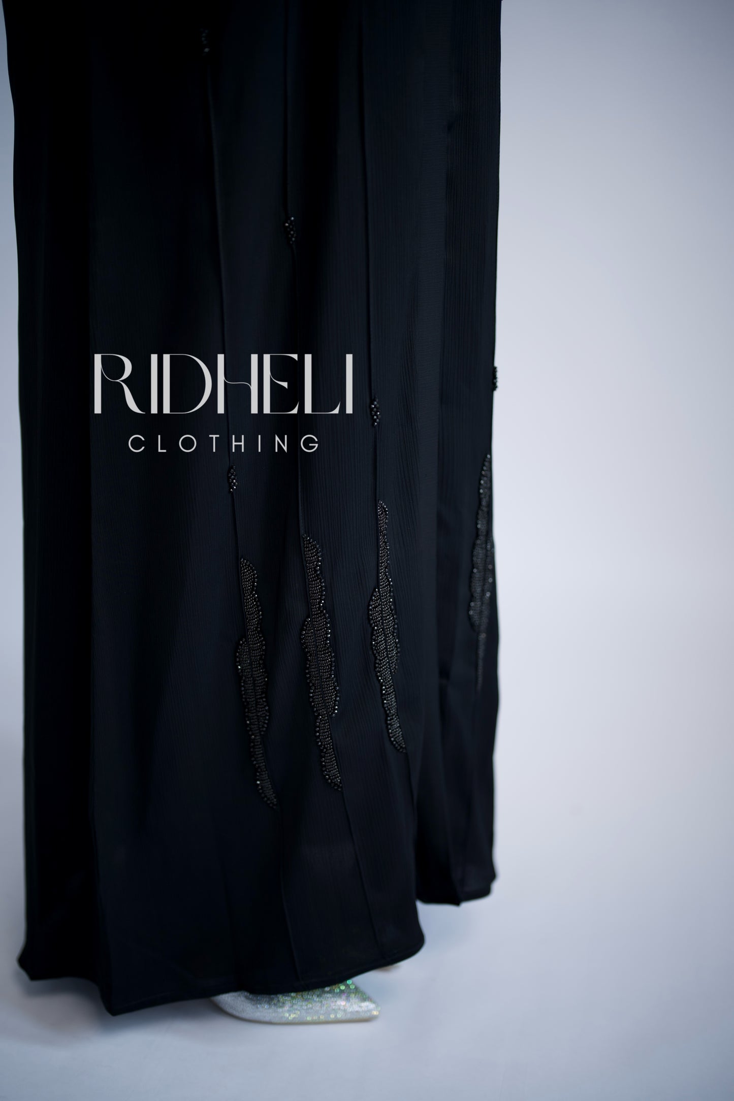 MAYAL BLACK BEADED ABAYA