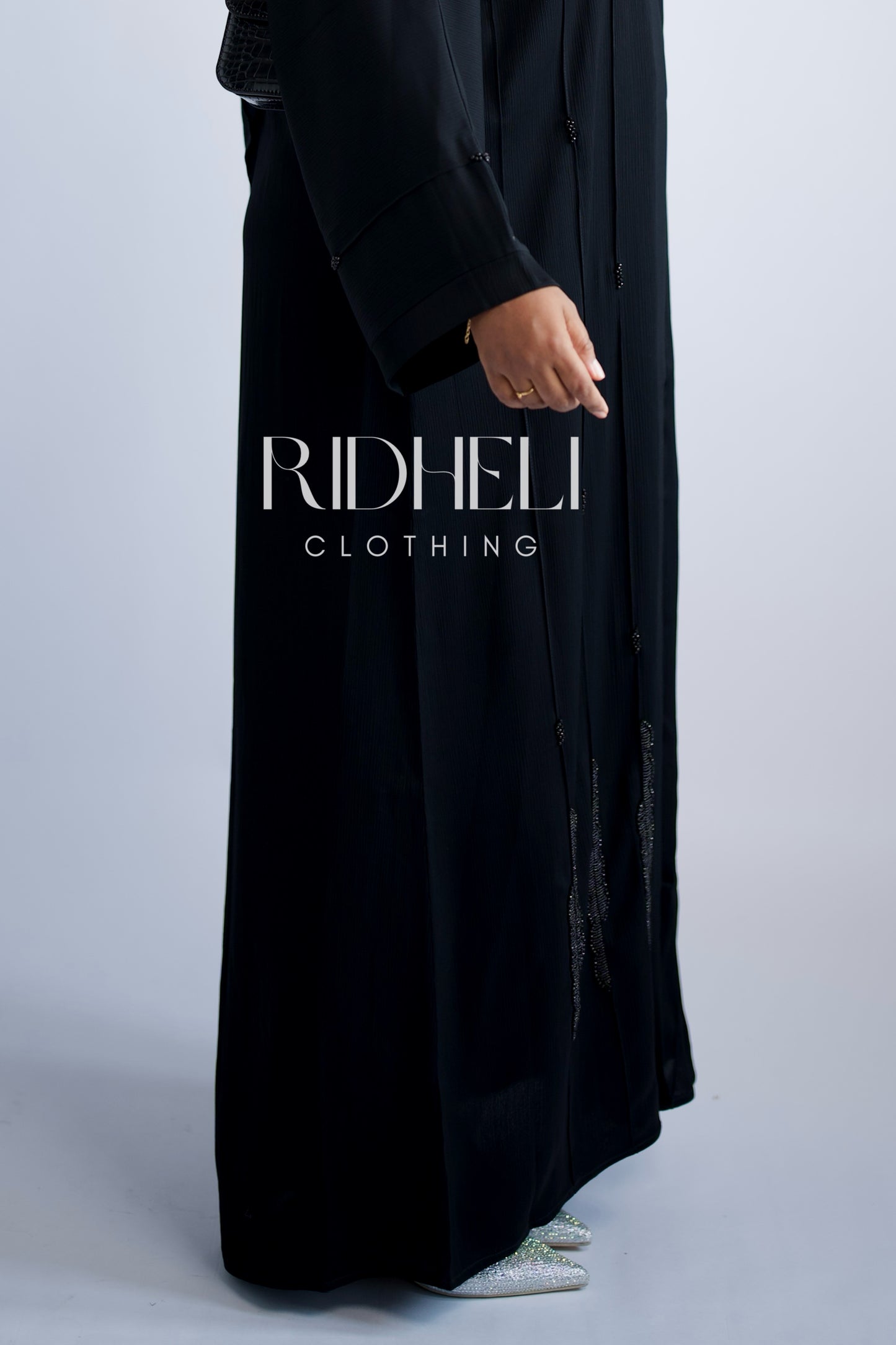 MAYAL BLACK BEADED ABAYA