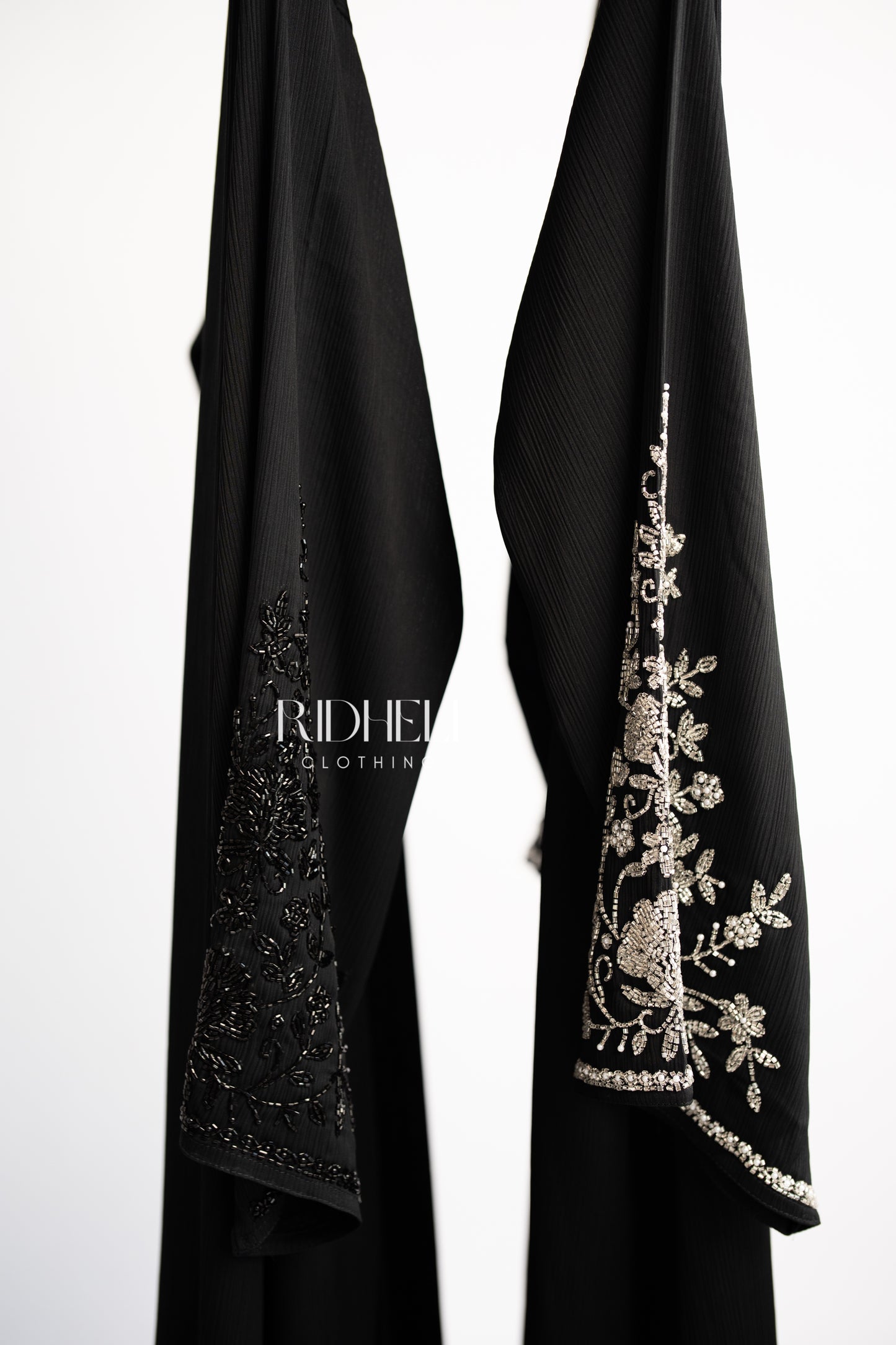 ZALI SILVER BEADED ABAYA
