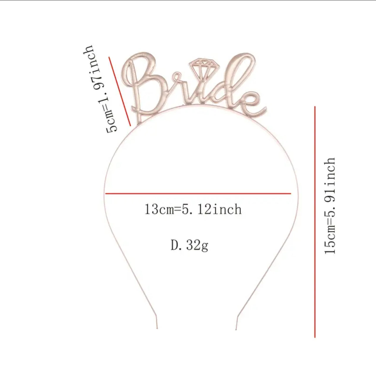 Bride Golden Headband