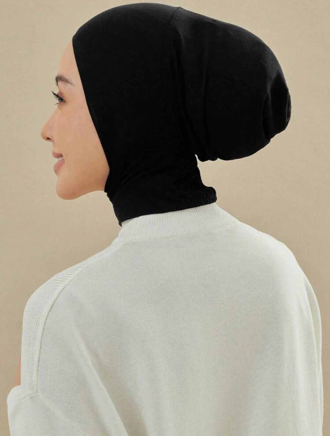 Elastic Hijab Cap with Neck Protection