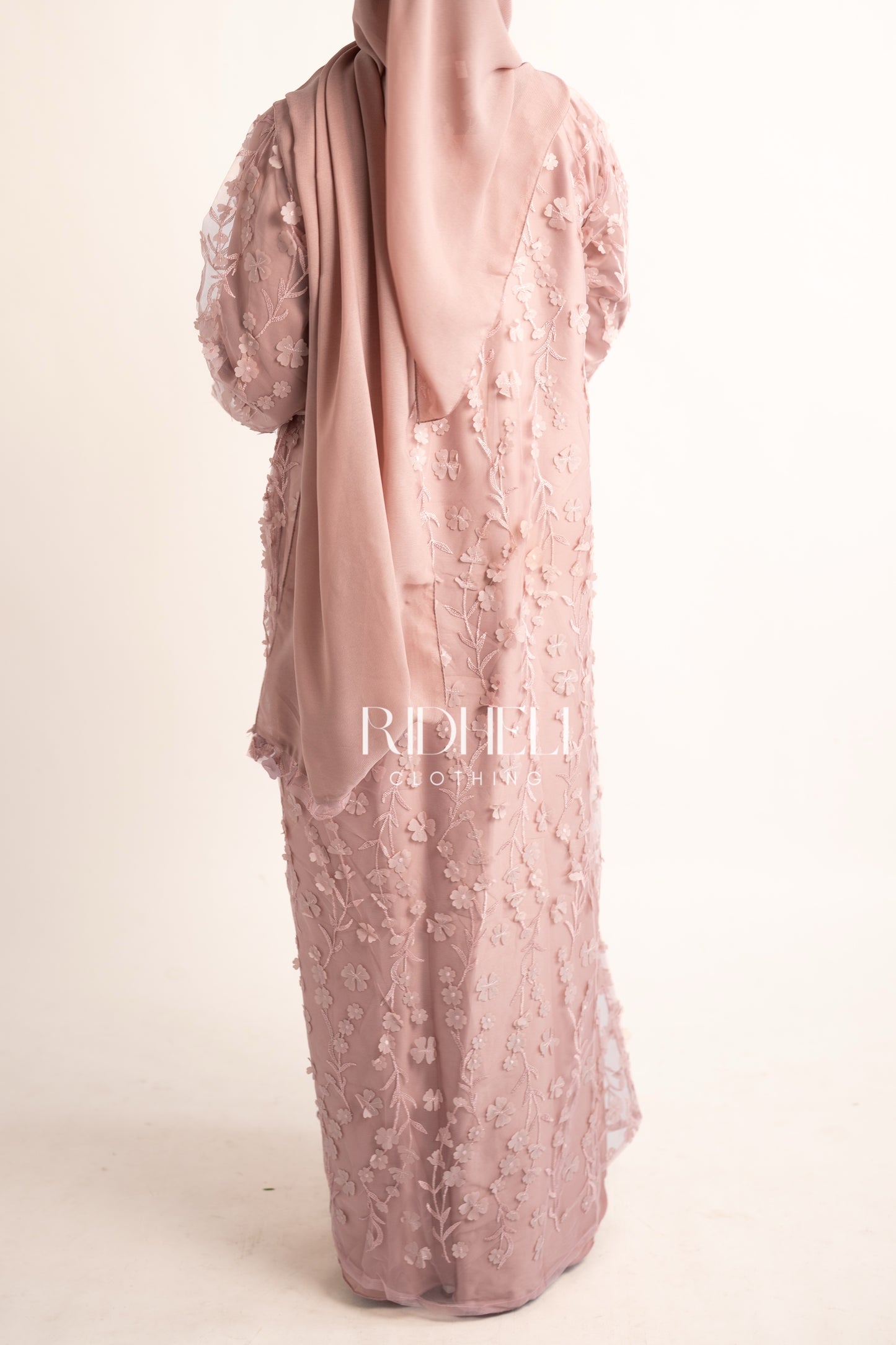 PINK BLOSSOM CARDIGAN ABAYA