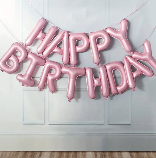 Happy Birthday Aluminum Foil Banner