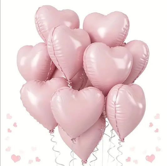 Pink Heart Aluminum Foil Balloon