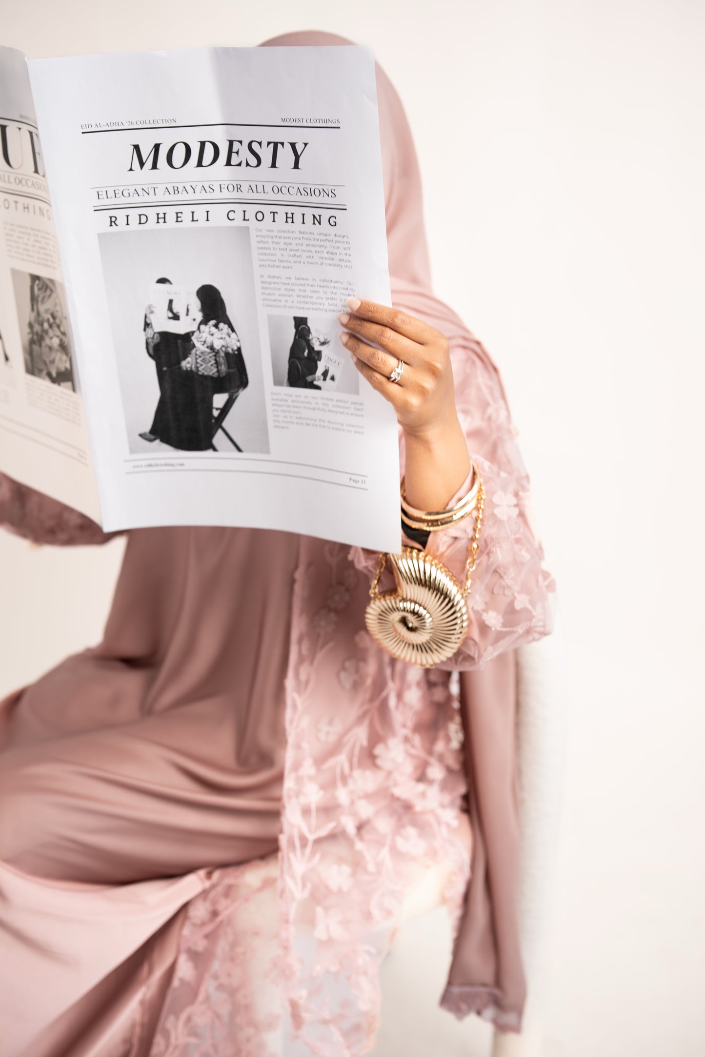 PINK BLOSSOM CARDIGAN ABAYA