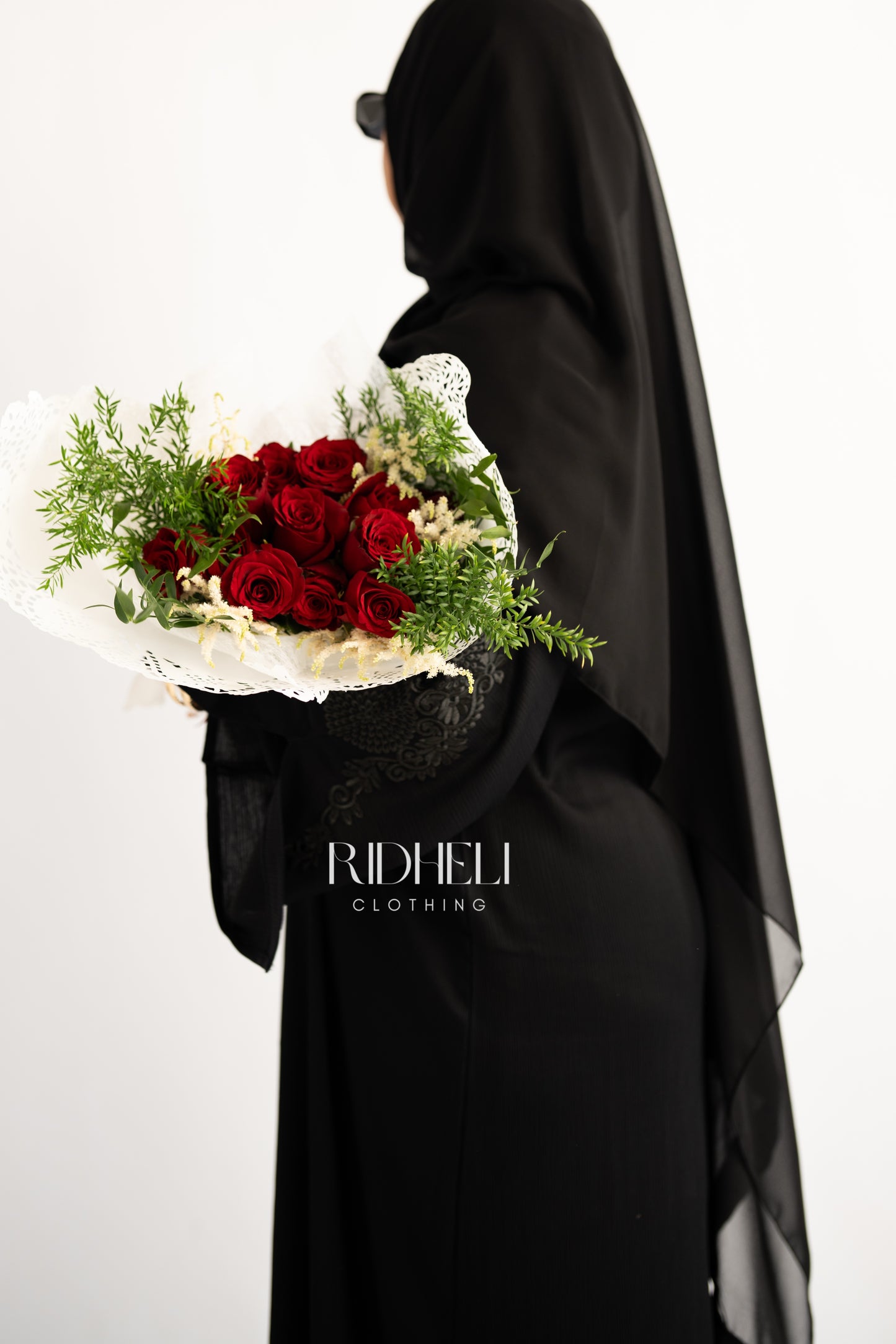 SAAIL EMBROIDERY BLACK ABAYA