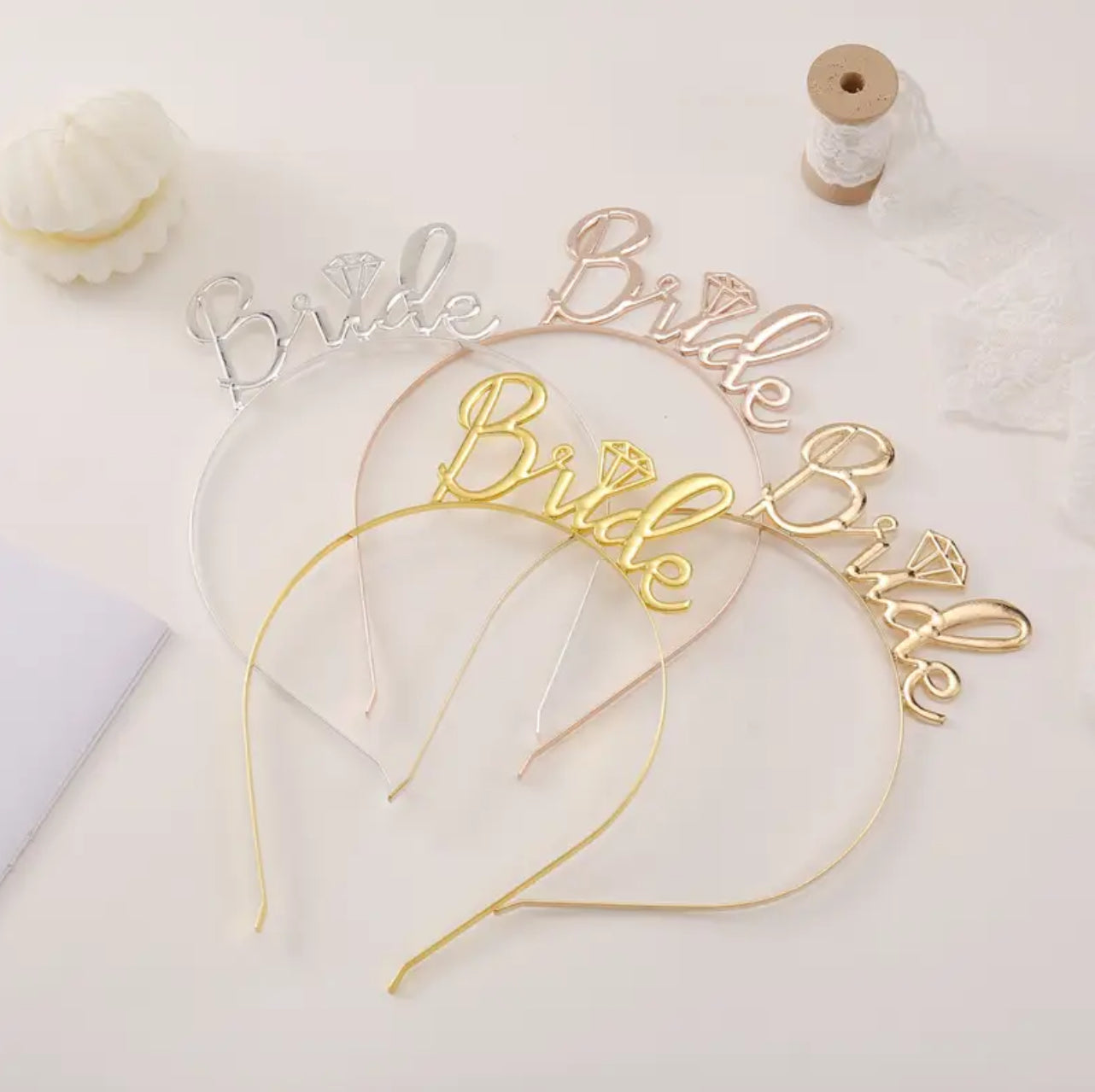 Bride Golden Headband