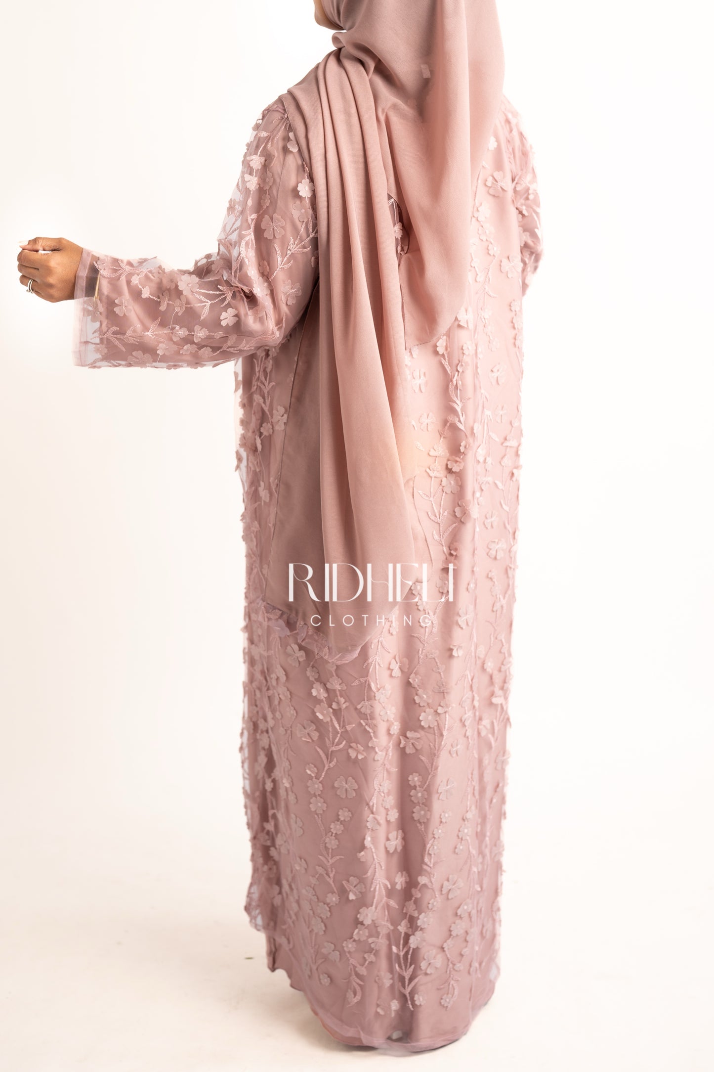 PINK BLOSSOM CARDIGAN ABAYA