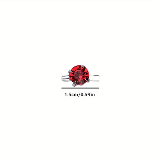 Rhinestone Small Brooch 12 Pcs