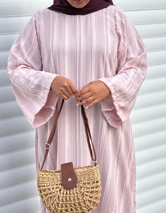 PINK LAYAL ABAYA