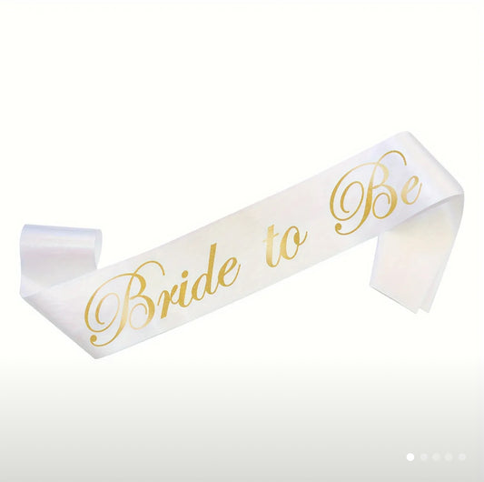 Bride to Be" Sash