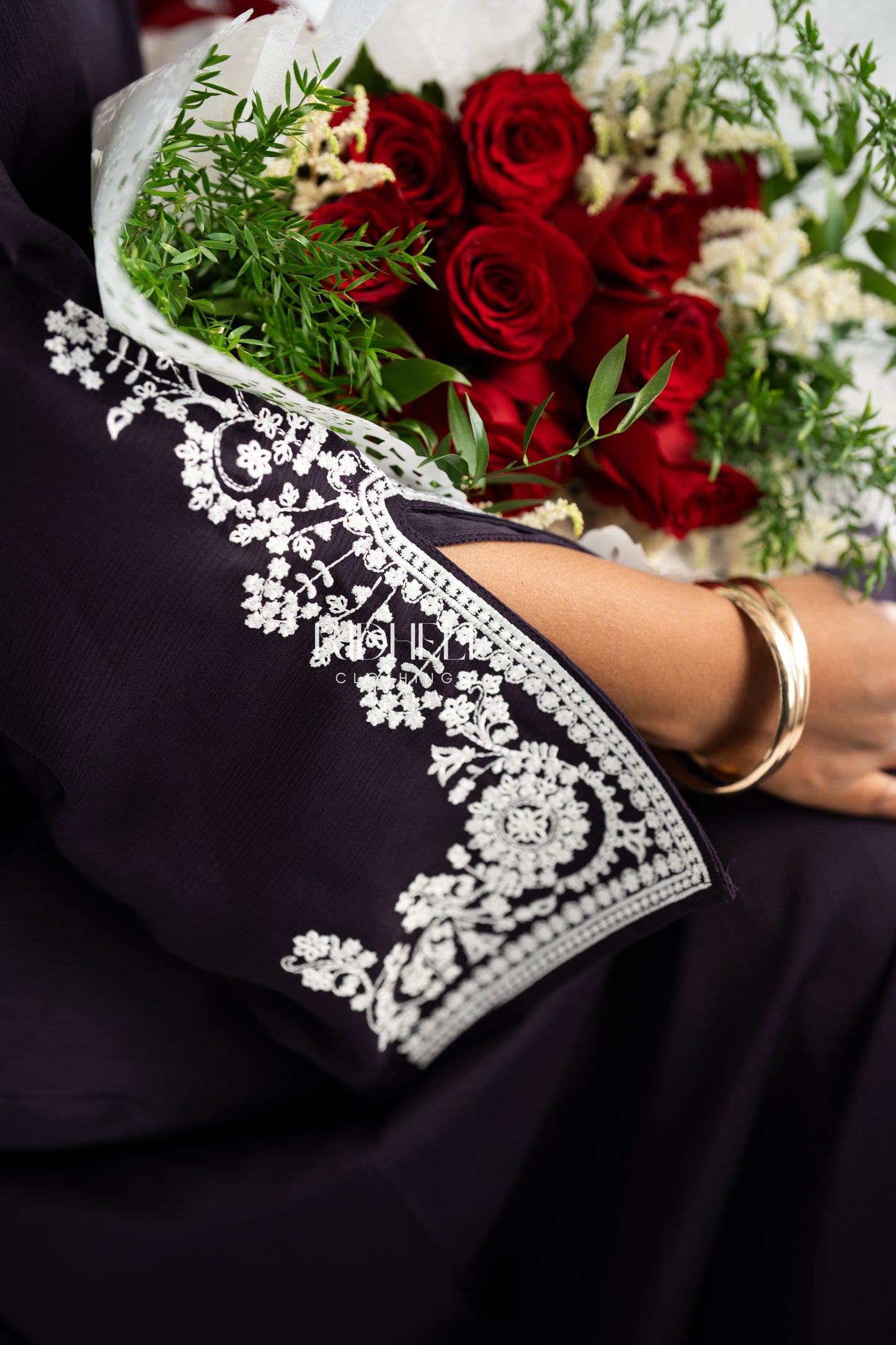 KIALA PURPLE EMBROIDERD ABAYA