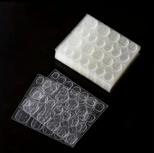 Double Sided White Nail Glue (120Pcs)