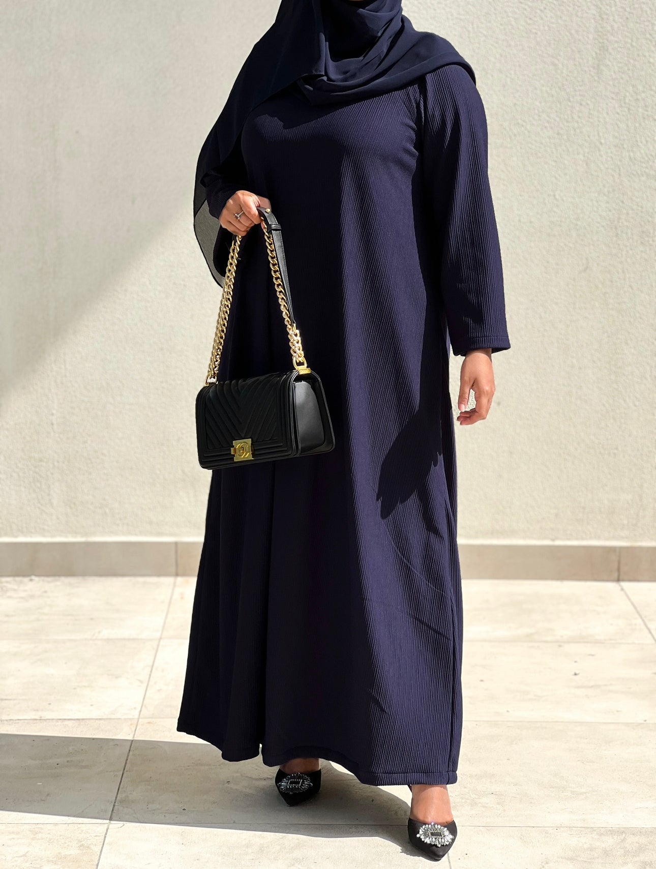 FUKRO NAVY BLUE ABAYA