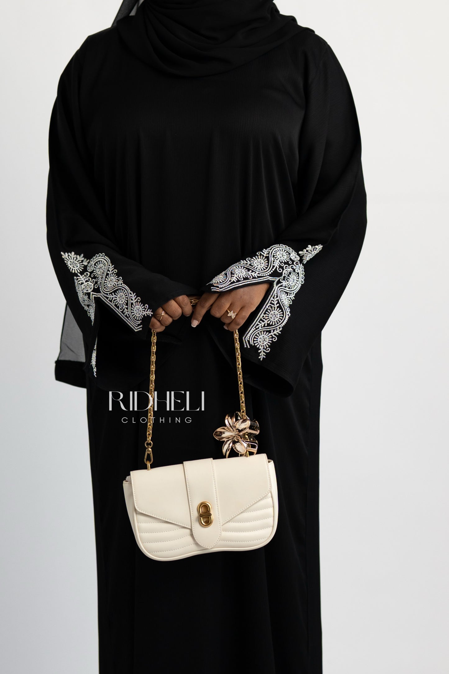 NAIM BLACK EMBROIDERY ABAYA