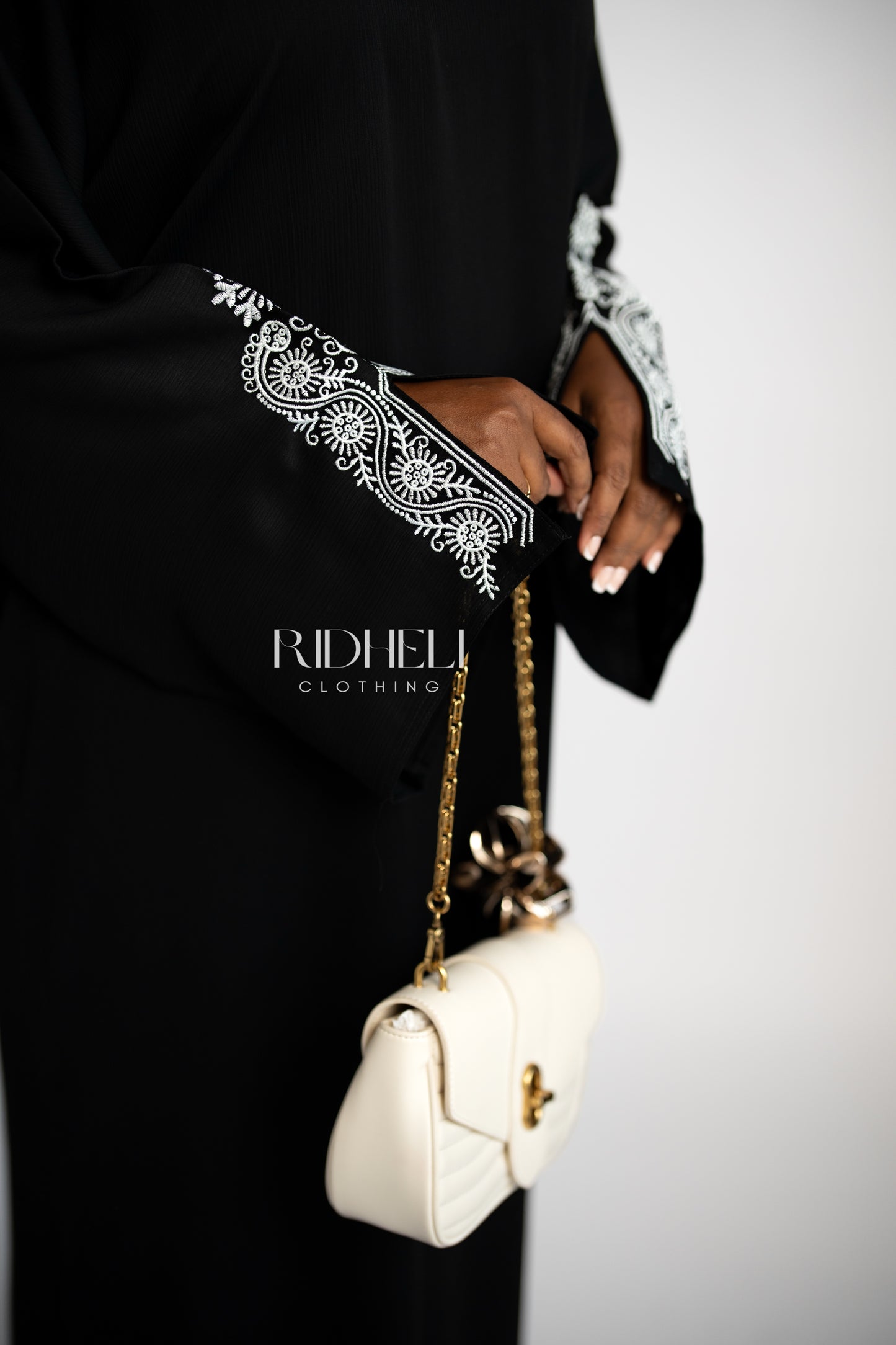 NAIM BLACK EMBROIDERY ABAYA