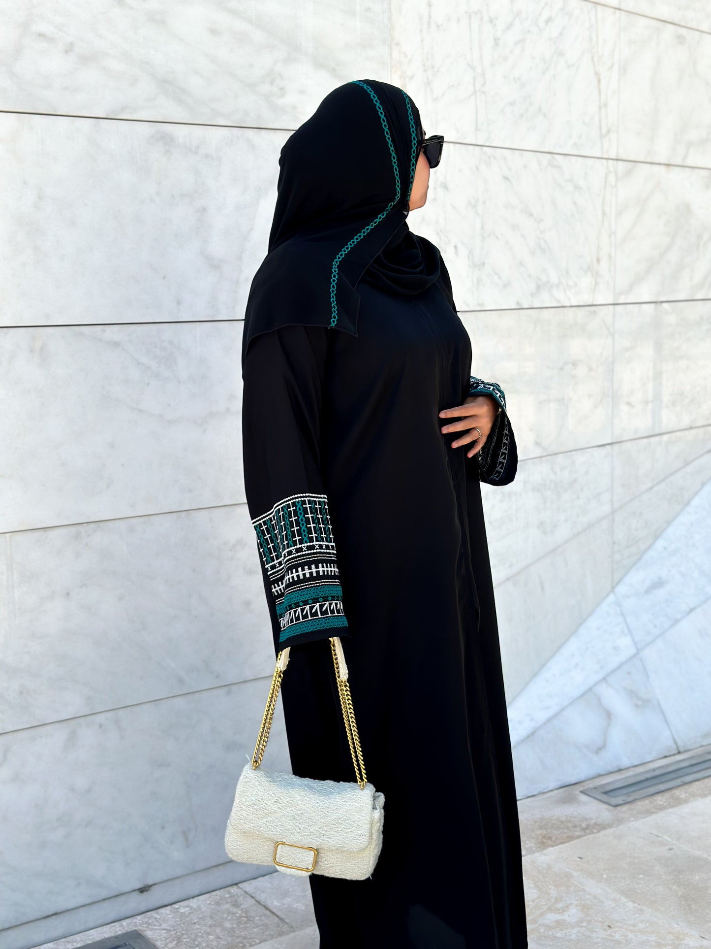 THAHFEEM EMBROIDERY ABAYA