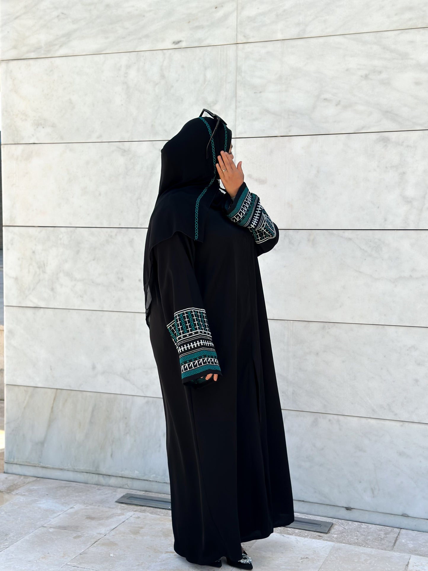 THAHFEEM EMBROIDERY ABAYA