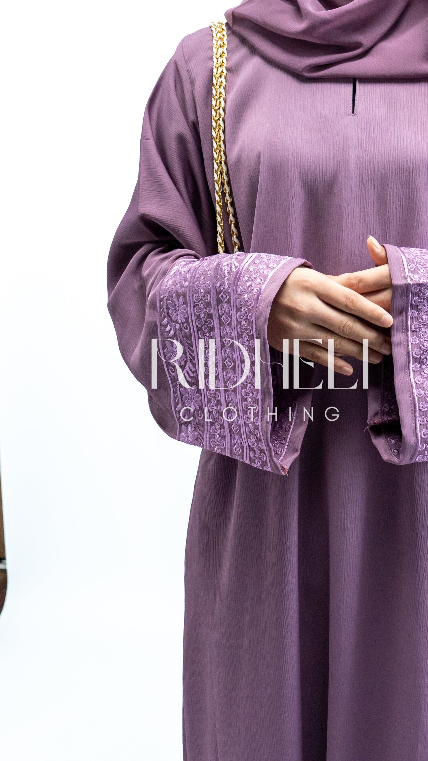 ANAB PURPLE EMBRODERY ABAYA