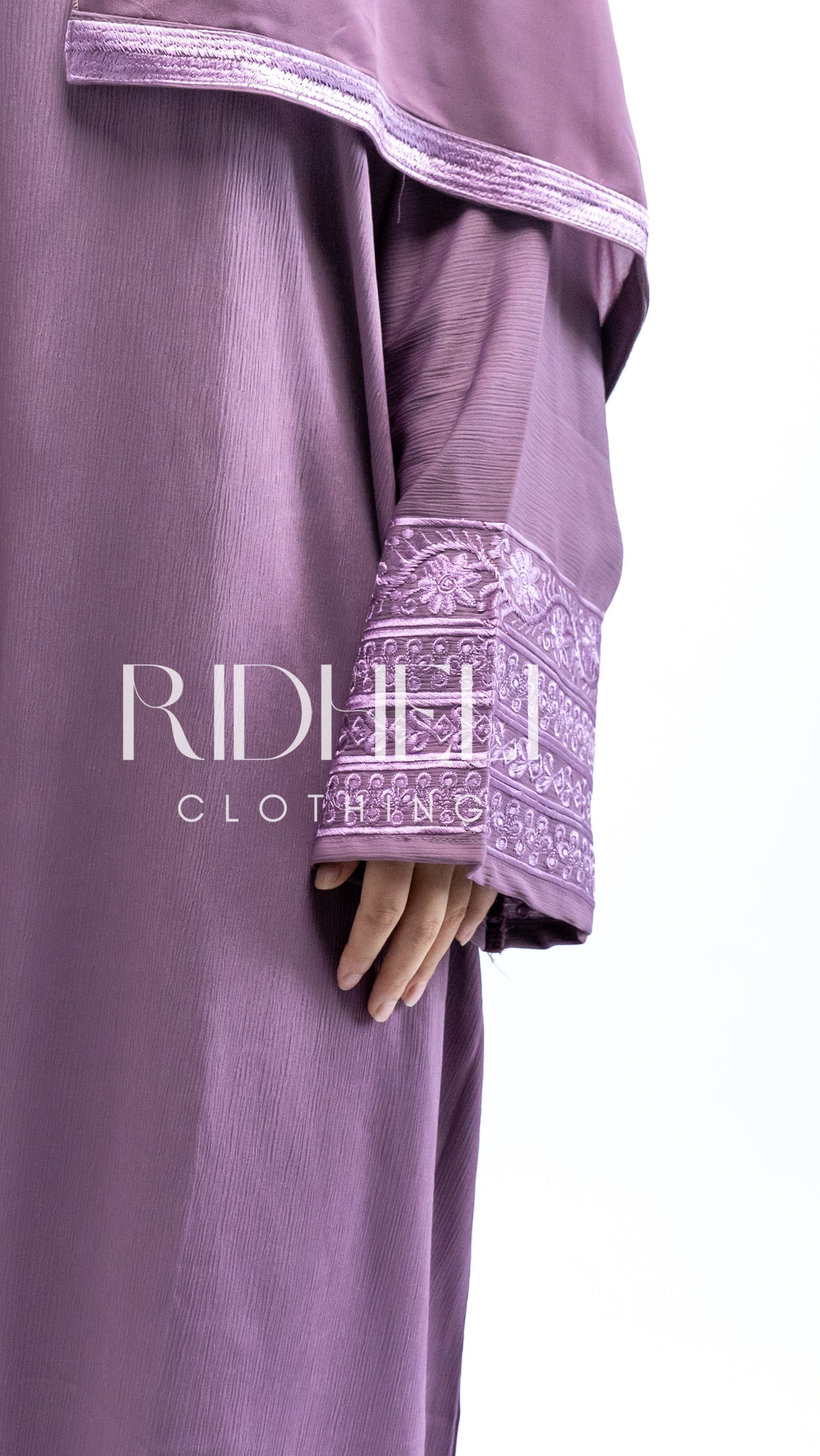 ANAB PURPLE EMBRODERY ABAYA