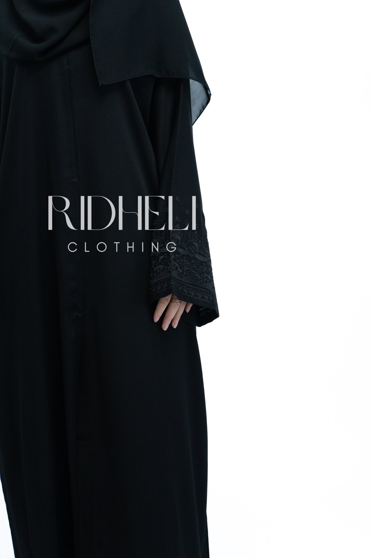 RAYAT BLACK EMBROIDERY ABAYA