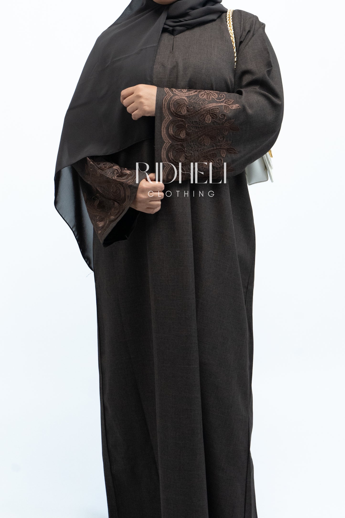 AMRAK LINEN EMBROIDERY ABAYA