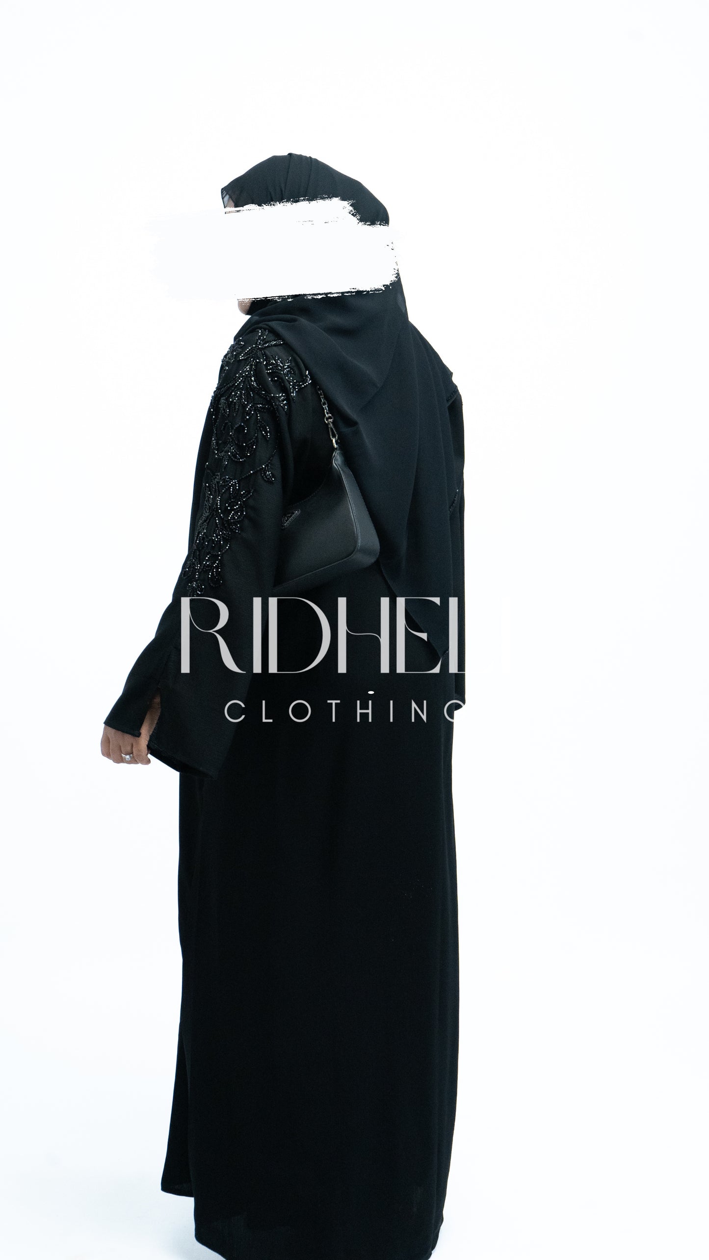 RIHLA BEADED BLACK ABAYA