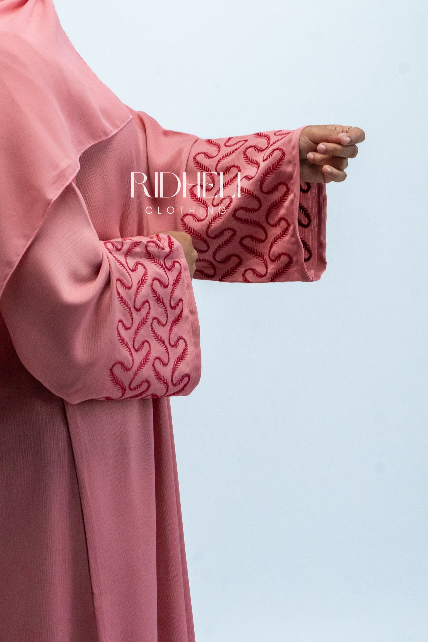 CIDRA PINK EMBROIDERY ABAYA