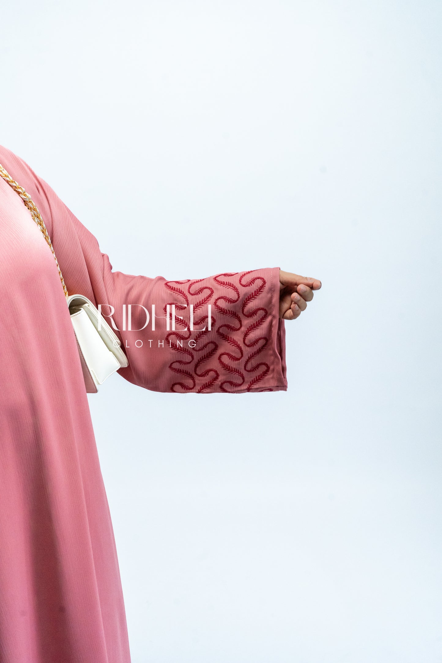 CIDRA PINK EMBROIDERY ABAYA